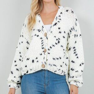 COMING SOON BY THE FIRE CHUNKY KNIT CARDIGAN